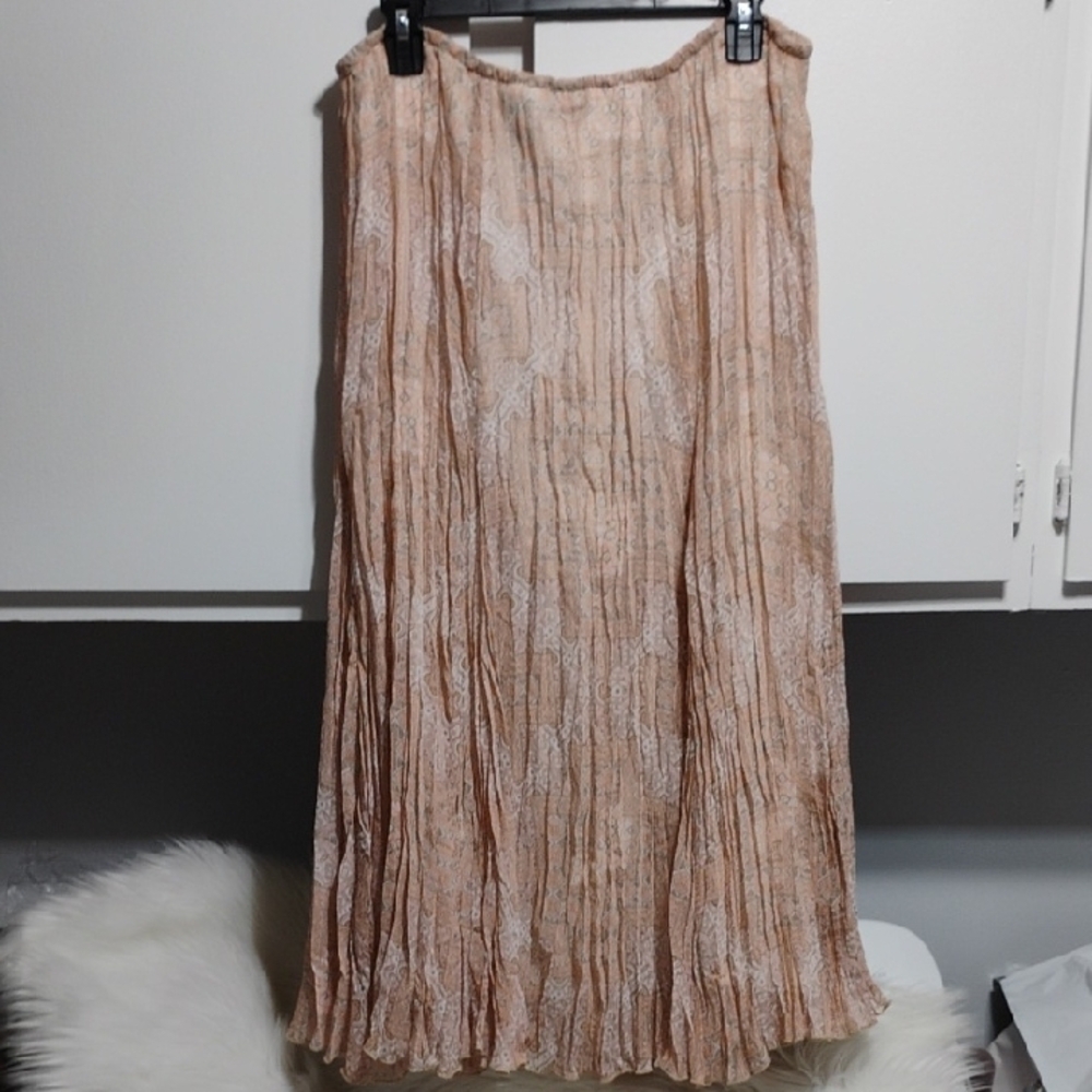 Ruby Rd. Light Peach Maxi Skirt Sz.12 Hardly Worn (A-80) - Picture 8 of 10